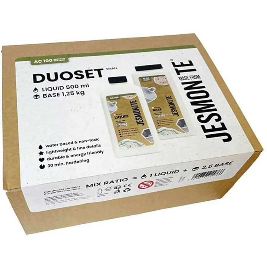 Set Jesmonite AC100 liquide 500 ml et base 1250 gr, produit Jesmonite Kit