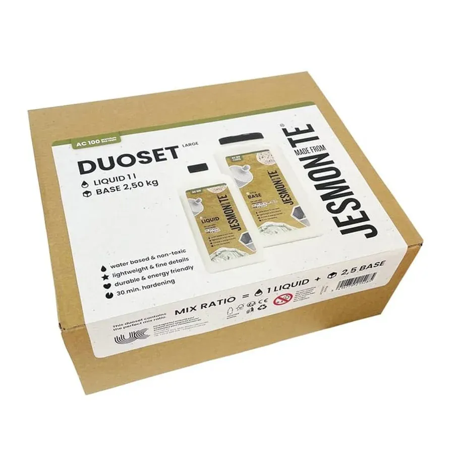 Set Jesmonite AC100 1L liquide et 2,5 kg base, produit Jesmonite Kit