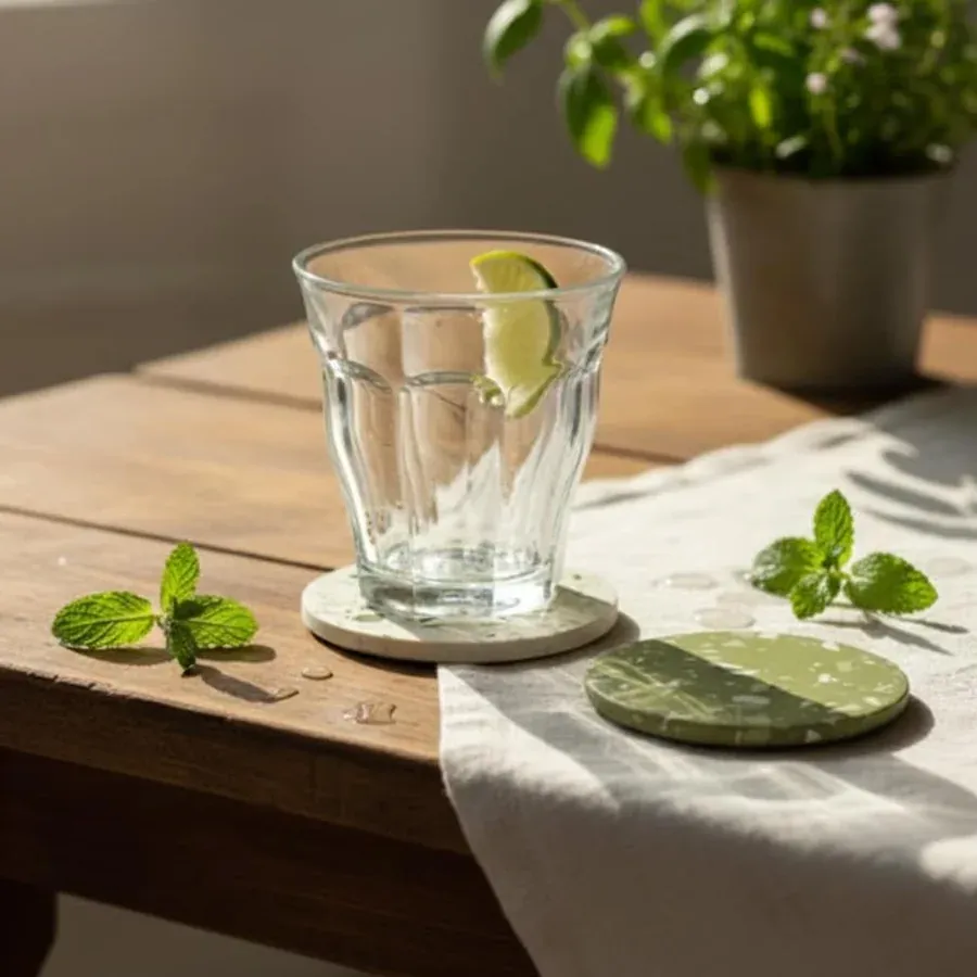Kit Jesmonite sous-verre rond