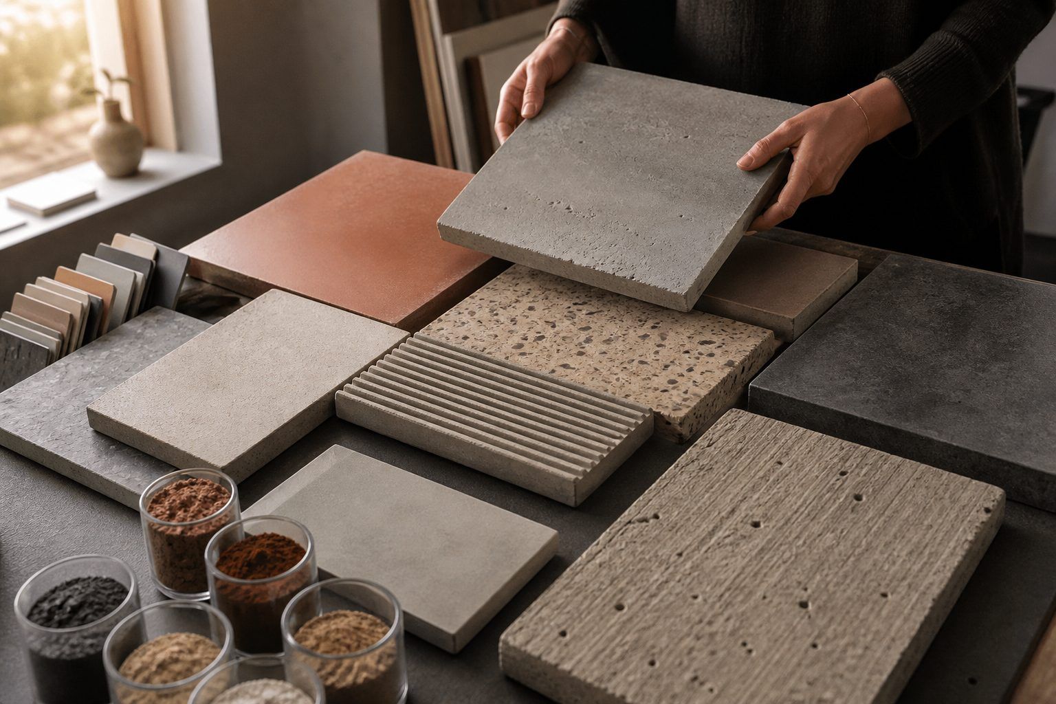 Du béton pour les créatifs : couleurs, textures et finitions