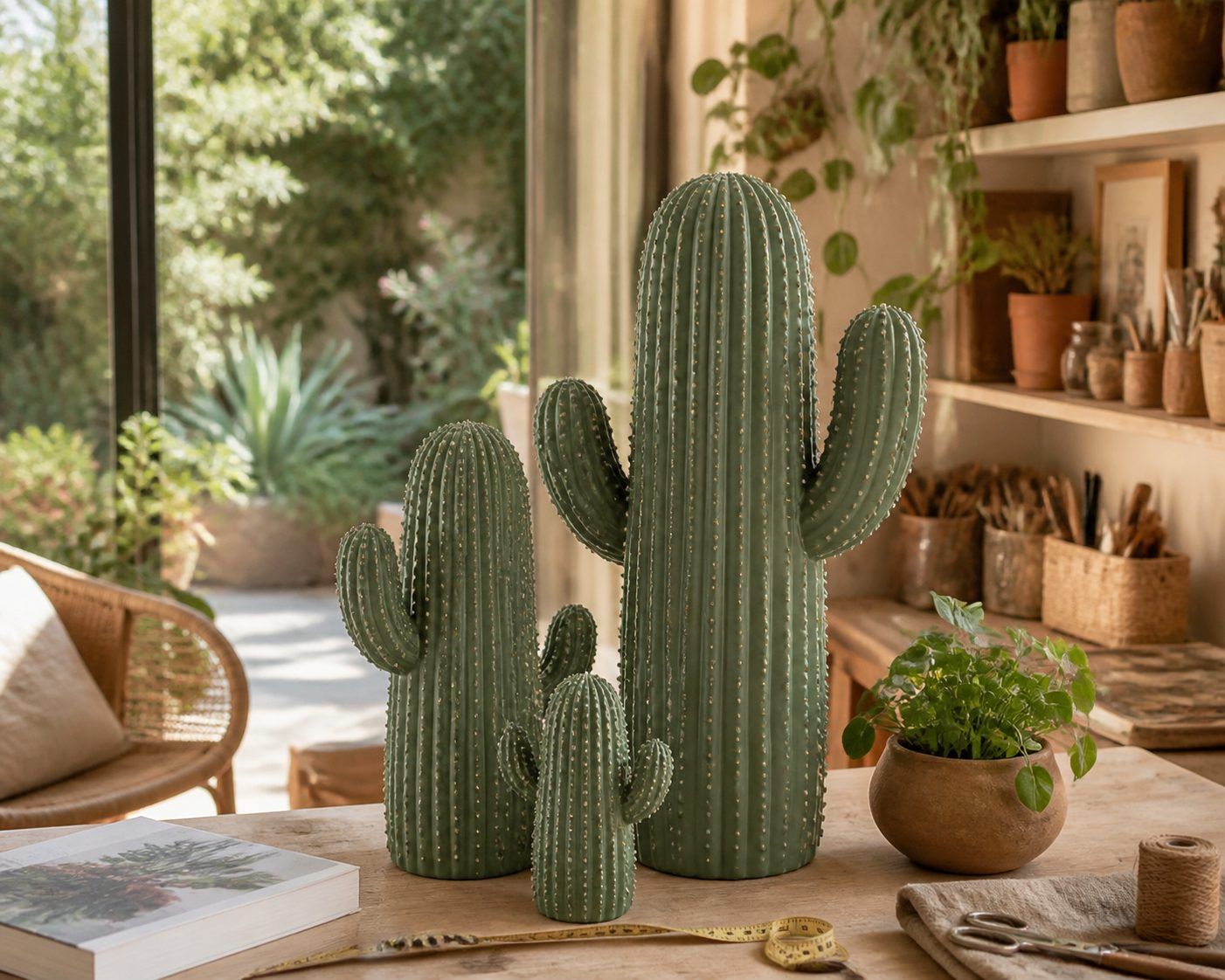 Caractéristiques et choix de format pour un cactus résine décoratif