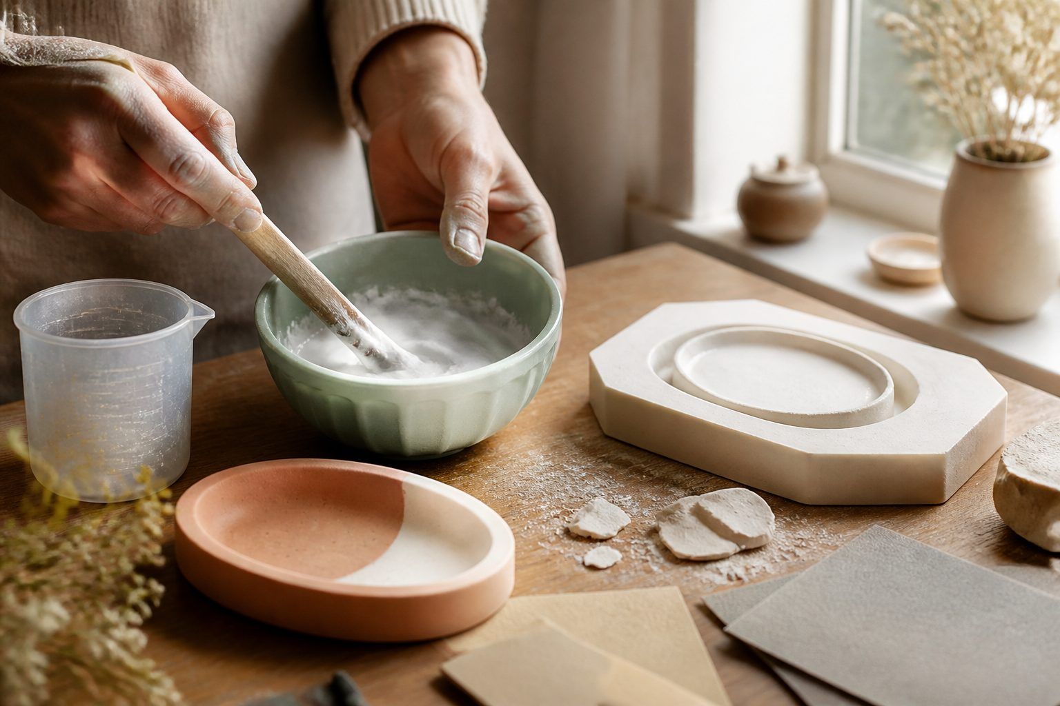 Comment créer son premier objet en Jesmonite, étape par étape