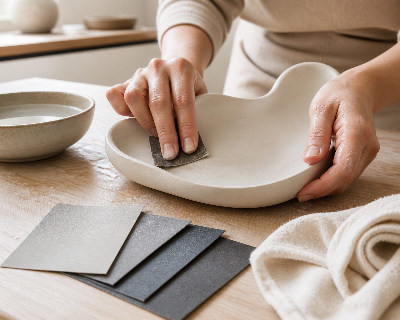 Comment poncer une création en Jesmonite sans laisser de marques ?