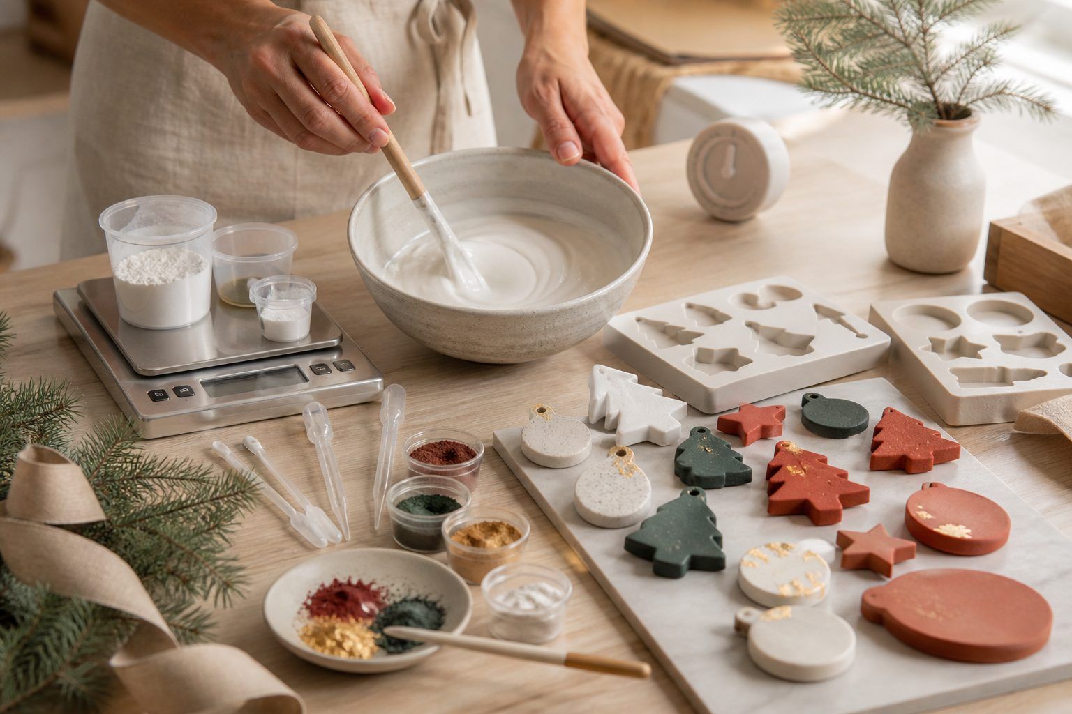 Préparer la Jesmonite AC100 : dosage, pigments et temps de démoulage